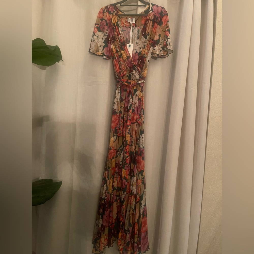 NEW Johnny Was Strass Wrap Maxi Dress - Picture 2 of 12